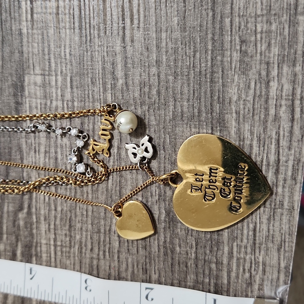 Juicy Couture vintage 3 strand necklace - Picture 5 of 5